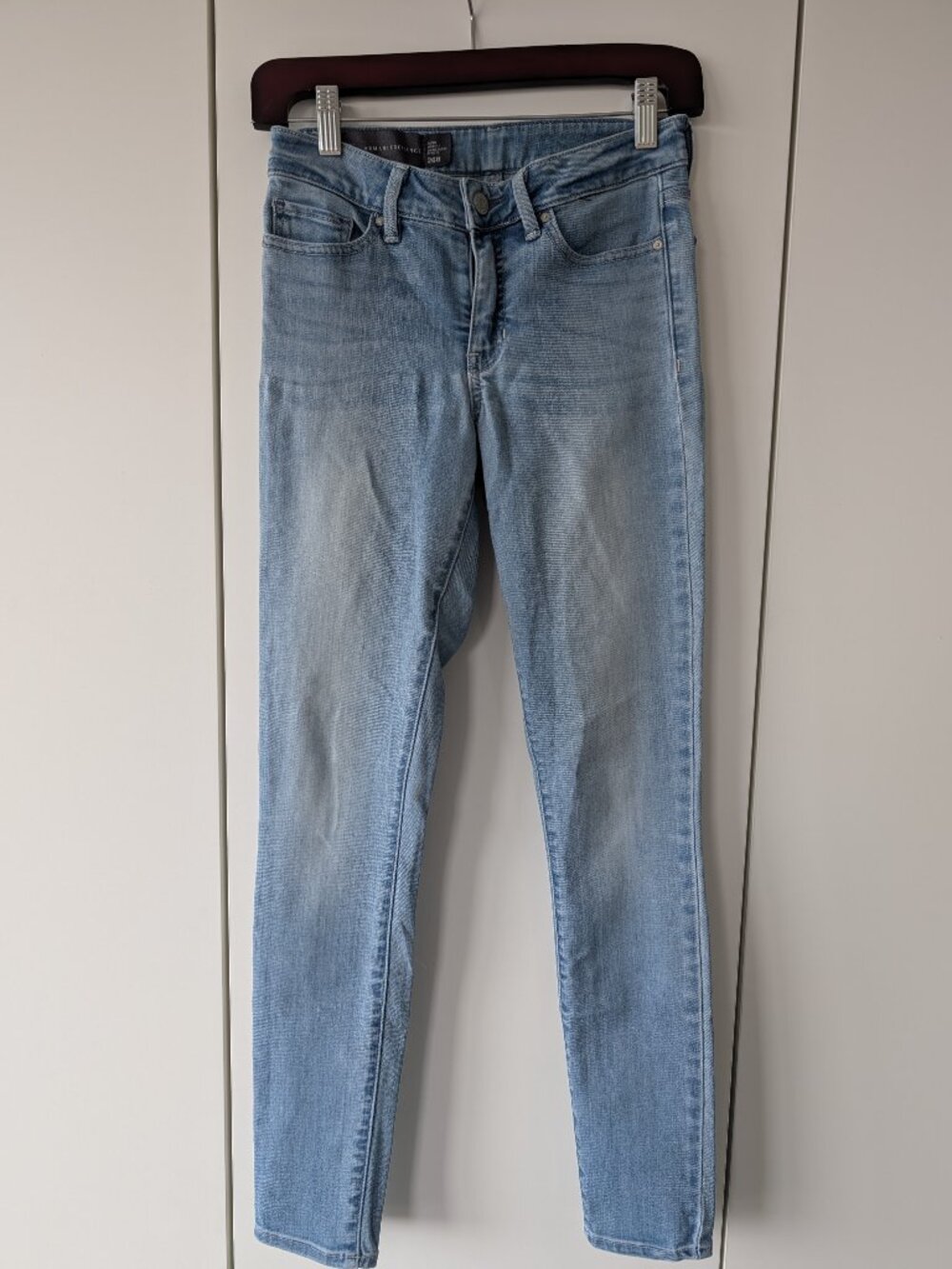 Armani Exchange Super Skinny Light Wash Denim Jeans Size 26R